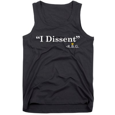 I Dissent RBG Ruth Bader Ginsburg Tank Top