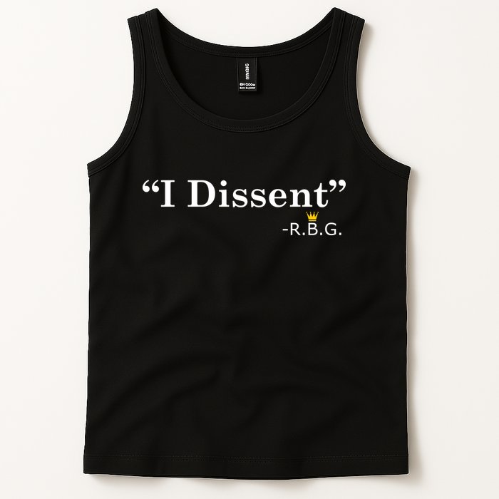 I Dissent RBG Ruth Bader Ginsburg Tank Top