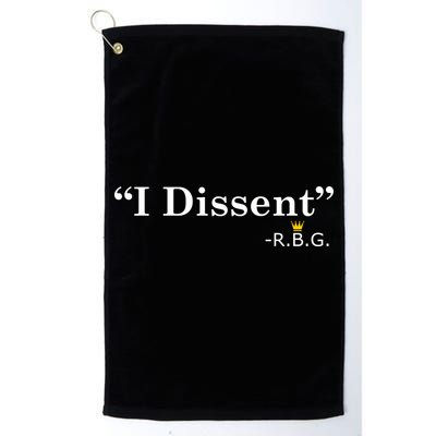 I Dissent RBG Ruth Bader Ginsburg Golf Towel