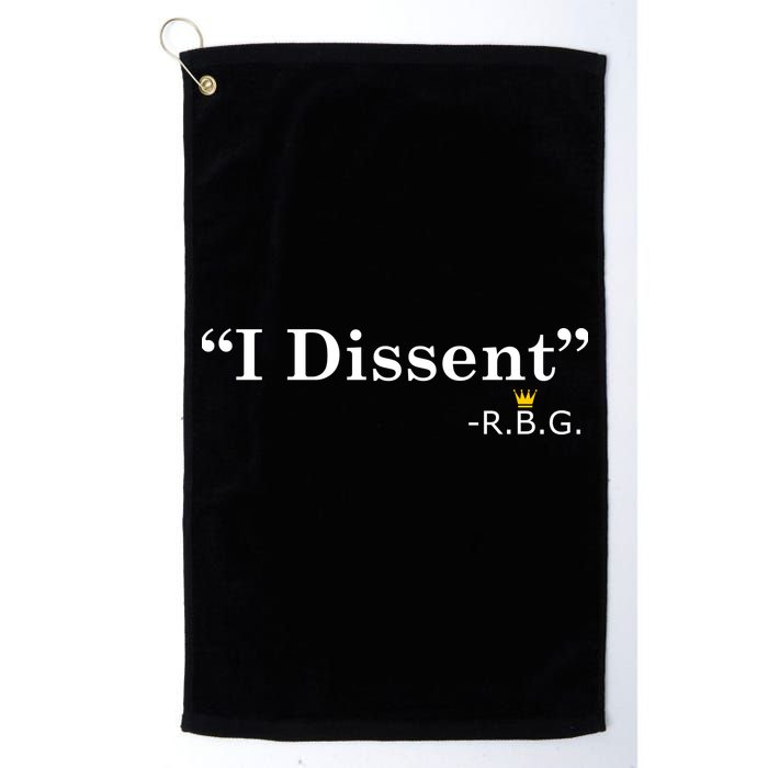 I Dissent RBG Ruth Bader Ginsburg Golf Towel