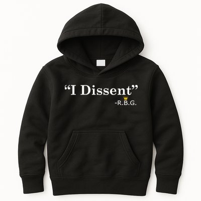 I Dissent RBG Ruth Bader Ginsburg Kids Hoodie