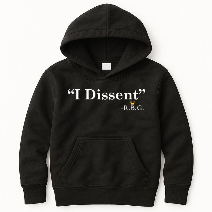 I Dissent RBG Ruth Bader Ginsburg Kids Hoodie