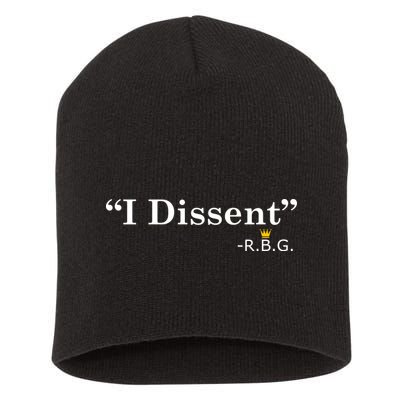 I Dissent RBG Ruth Bader Ginsburg Short Acrylic Beanie
