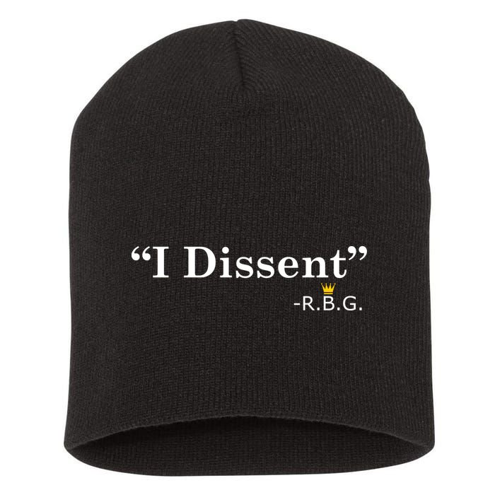 I Dissent RBG Ruth Bader Ginsburg Short Acrylic Beanie
