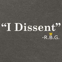 I Dissent RBG Ruth Bader Ginsburg Cotton Canvas Backpack