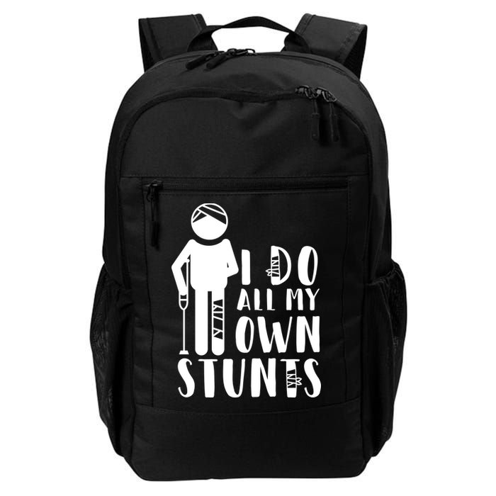 I Do All My Own Stunts Stick Figure Backpack