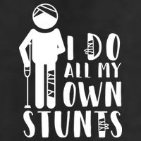 I Do All My Own Stunts Stick Figure Adult Drive Performance Visor