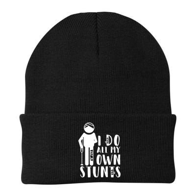I Do All My Own Stunts Stick Figure Beanie