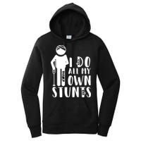 I Do All My Own Stunts Stick Figure Women's Pullover Hoodie