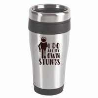 I Do All My Own Stunts Stick Figure 16oz Travel Tumbler