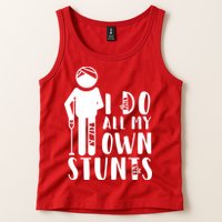 I Do All My Own Stunts Stick Figure Tank Top