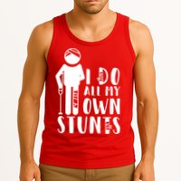 I Do All My Own Stunts Stick Figure Tank Top