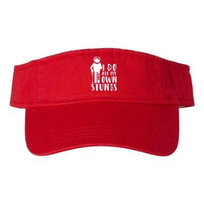 I Do All My Own Stunts Stick Figure Visor