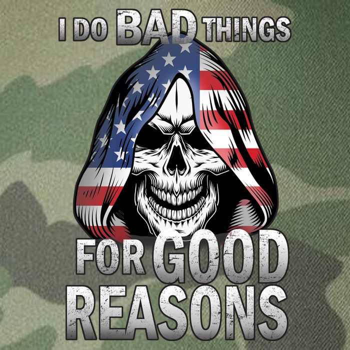 I Do Bad Things For Good Reasons Legacy Tie Dye Trucker Hat