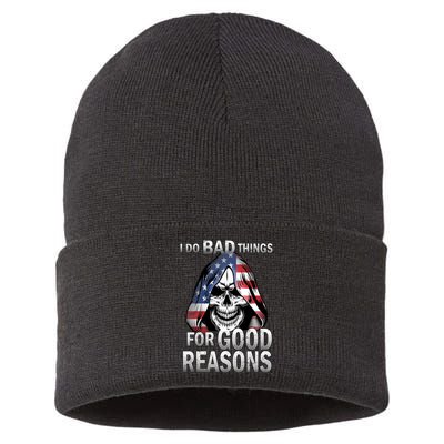 I Do Bad Things For Good Reasons Sustainable Knit Beanie