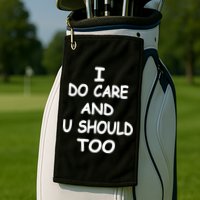 I Do Care U Should Too Golf Towel