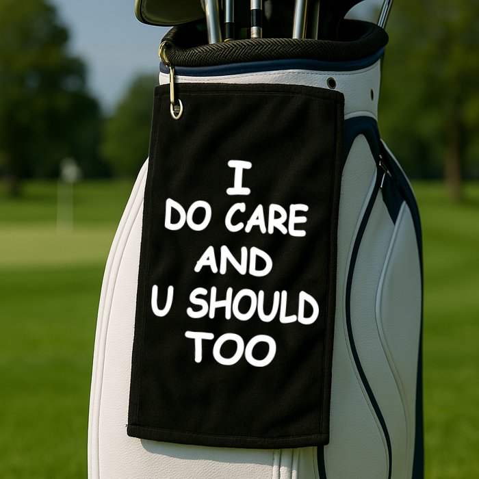 I Do Care U Should Too Golf Towel