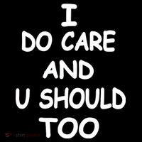 I Do Care U Should Too Short Acrylic Beanie