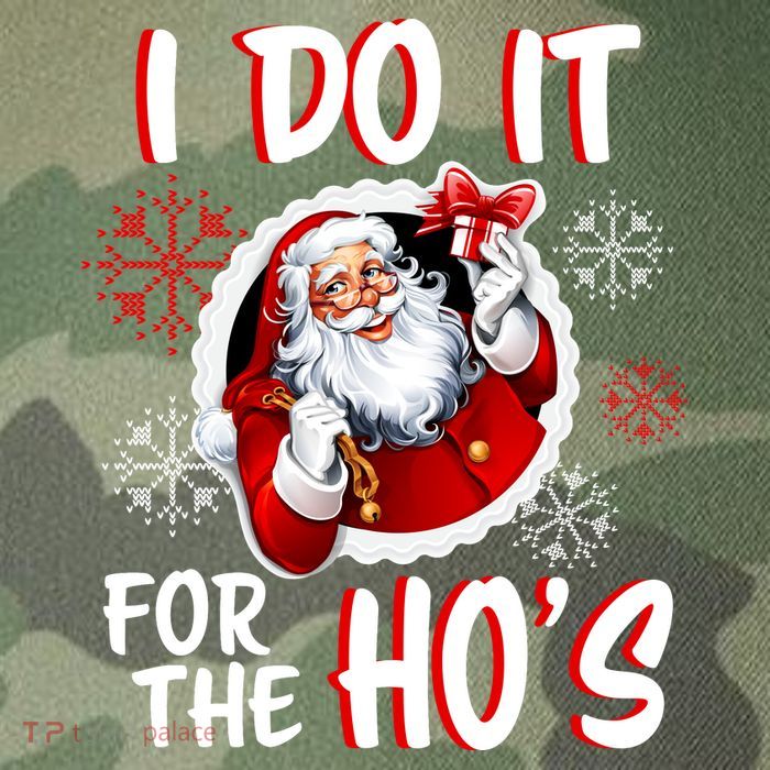 I Do It For the Ho's Funny Santa Claus Legacy Tie Dye Trucker Hat