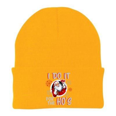 I Do It For the Ho's Funny Santa Claus Knit Cap Winter Beanie