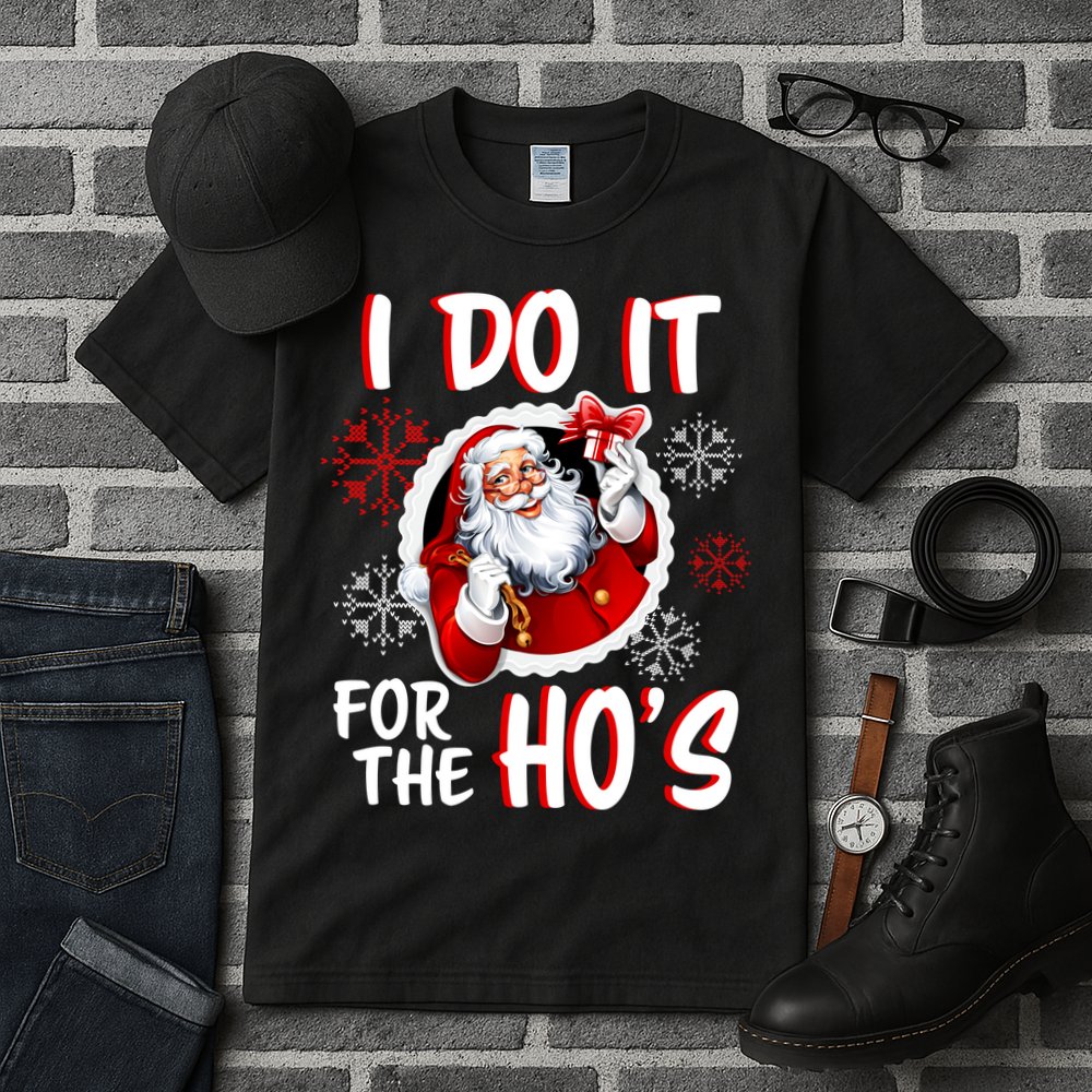 I Do It For the Ho's Funny Santa Claus Tall T-Shirt