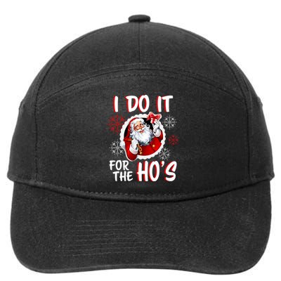 I Do It For the Ho's Funny Santa Claus 7-Panel Snapback Hat