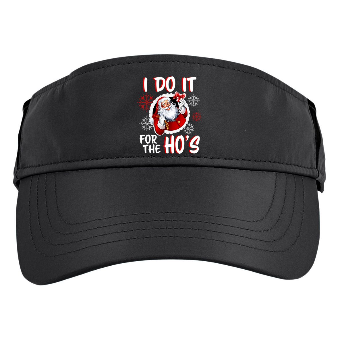 I Do It For the Ho's Funny Santa Claus Adult Drive Performance Visor