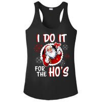 I Do It For the Ho's Funny Santa Claus Ladies PosiCharge Competitor Racerback Tank