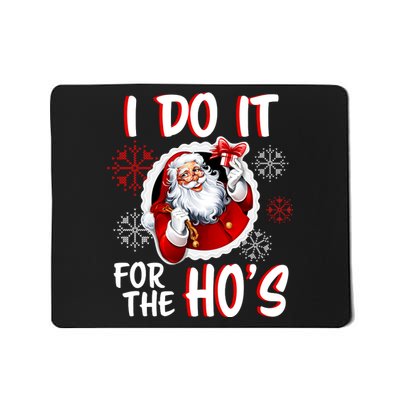 I Do It For the Ho's Funny Santa Claus Mousepad