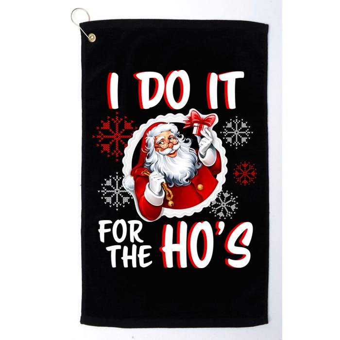 I Do It For the Ho's Funny Santa Claus Golf Towel