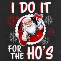 I Do It For the Ho's Funny Santa Claus Golf Towel