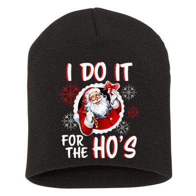 I Do It For the Ho's Funny Santa Claus Short Acrylic Beanie