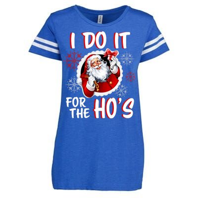 I Do It For the Ho's Funny Santa Claus Enza Ladies Jersey Football T-Shirt