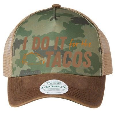 I Do It For The Tacos Legacy Tie Dye Trucker Hat