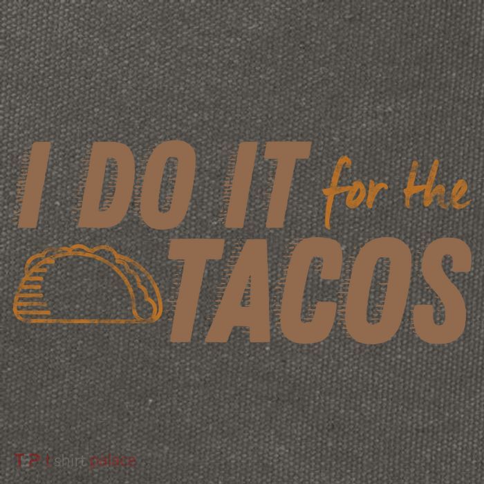 I Do It For The Tacos Cotton Canvas Backpack