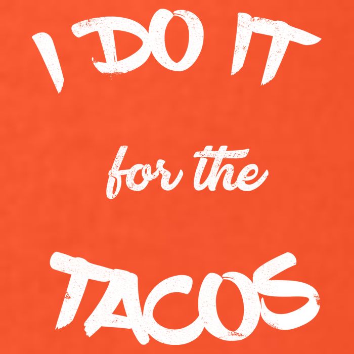 I Do It For The Tacos Funny Golf Towel