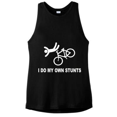 I Do My Own Stunts Ladies PosiCharge Tri-Blend Wicking Tank
