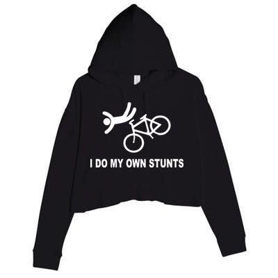 I Do My Own Stunts Crop Fleece Hoodie
