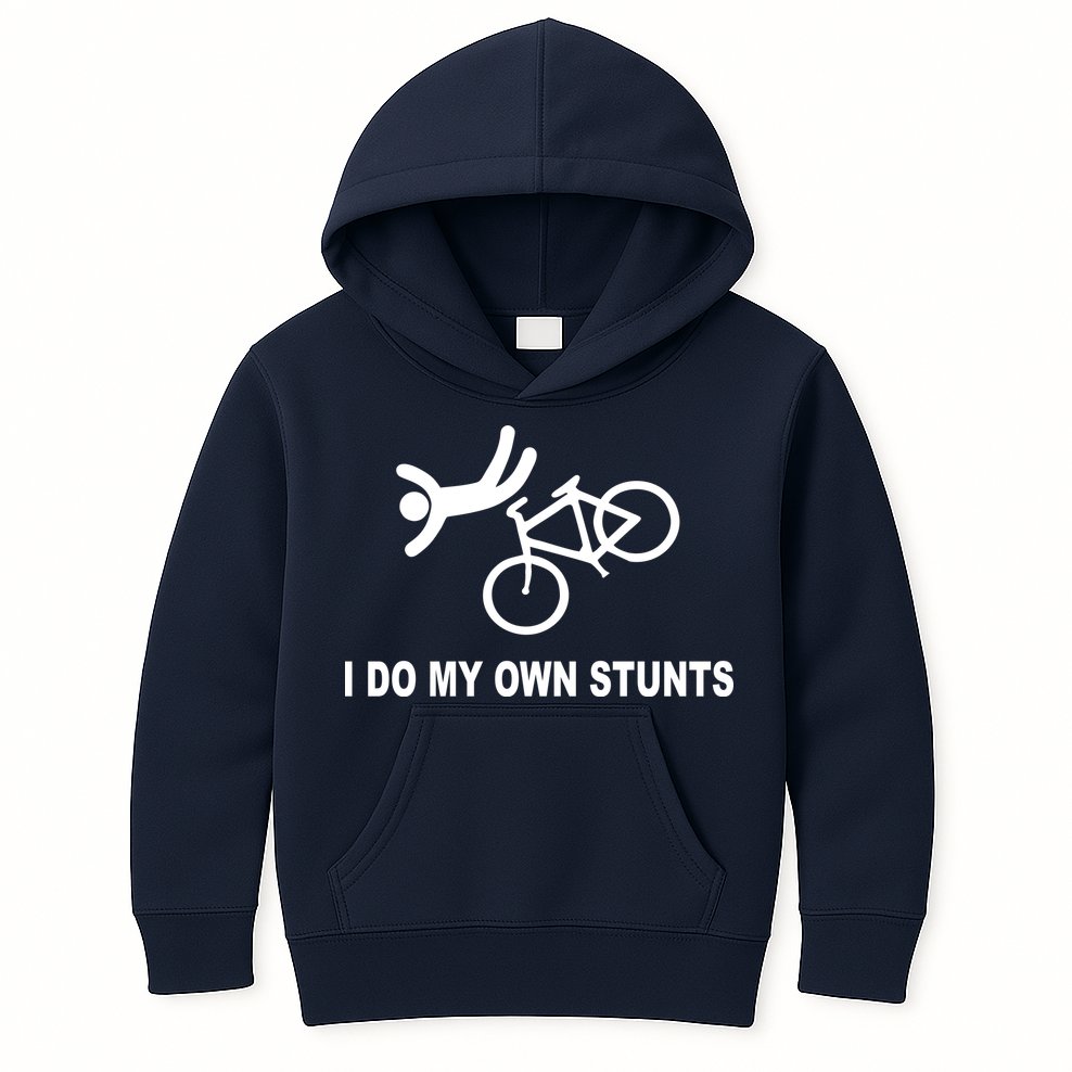 I Do My Own Stunts Kids Hoodie