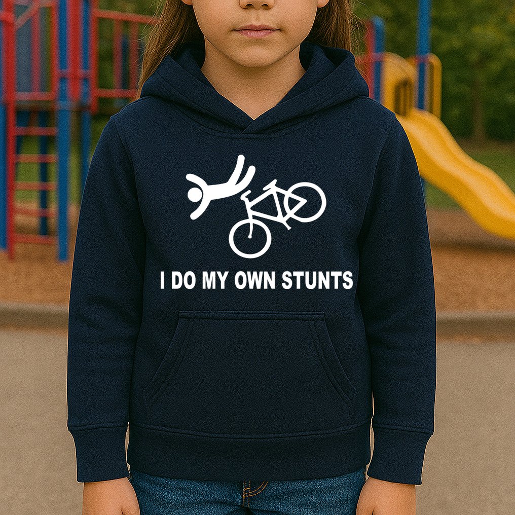I Do My Own Stunts Kids Hoodie