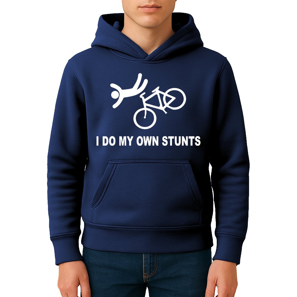 I Do My Own Stunts Kids Hoodie