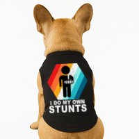 I Do My Own Stunts Retro Funny Meme Doggie Tank