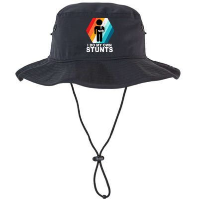 I Do My Own Stunts Retro Funny Meme Bucket Hat