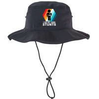 I Do My Own Stunts Retro Funny Meme Bucket Hat