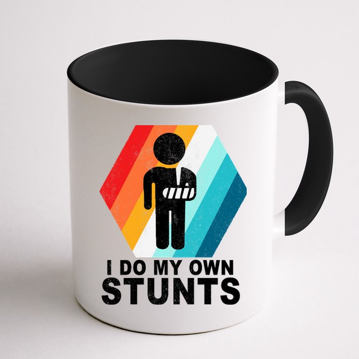I Do My Own Stunts Retro Funny Meme Mug