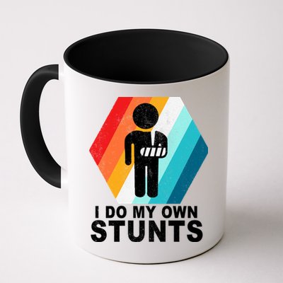 I Do My Own Stunts Retro Funny Meme Mug