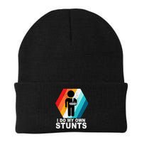 I Do My Own Stunts Retro Funny Meme Beanie