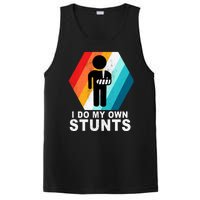 I Do My Own Stunts Retro Funny Meme PosiCharge Competitor Tank