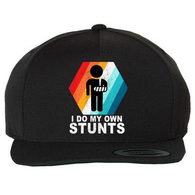 I Do My Own Stunts Retro Funny Meme Wool Snapback Cap