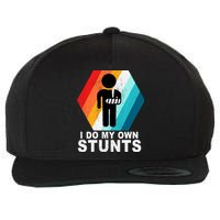 I Do My Own Stunts Retro Funny Meme Wool Snapback Cap